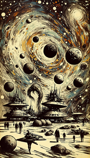 Cosmic Fleet Galaxy, Science Fiction, space, planet, futuristic HD phone wallpaper