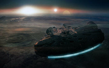 Millennium Falcon, Star Wars spaceship, Macbook Pro , Space adventure HD wallpaper