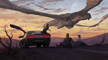 Dragons Flight grapher Car Fantasy, dragon, dragons, fantasy, artist, artwork, digital-art HD wallpaper