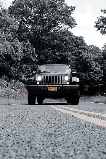 Cars, Lights, Car, Jeep, Bw, Chb, Headlights, Jeep Wrangler HD phone wallpaper