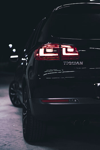 Volkswagen, Cars, Lights, Car, Lanterns, Machine, Backlight, Illumination, Back View, Rear View, Volkswagen Tiguan HD phone wallpaper