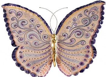 Decorative Butterfly, art, decorated butterfly HD wallpaper
