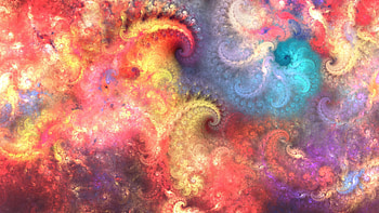 Abstract, colorful, fractal HD wallpaper