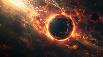 Galactic Inferno Sci-Fi Black Hole, Sci Fi, black hole HD wallpaper
