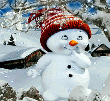 Cute Snowman, White, House, Snowman, Snow, Red, Hat, Cute HD wallpaper