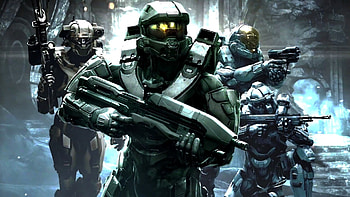 Master Chief, Legendary warrior, Intense battles, Epic landscapes HD wallpaper