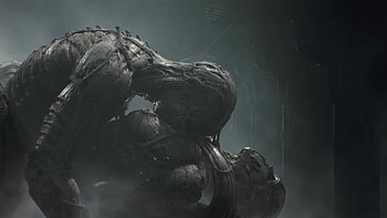 H.R. Giger, Scorn horror game, Giger-inspired trailer, Haunting and atmospheric HD wallpaper