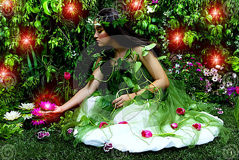 fantasy beauty, girl, fantasy, ights, beauty HD wallpaper