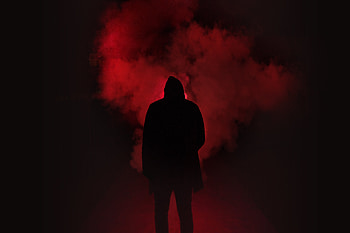 Smoke, Dark, Silhouette, Human, Person, Hood HD wallpaper
