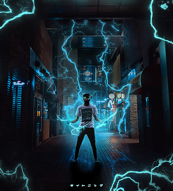 Lightning, Dark, Guy, Electricity, Superpower, Voltage HD phone wallpaper