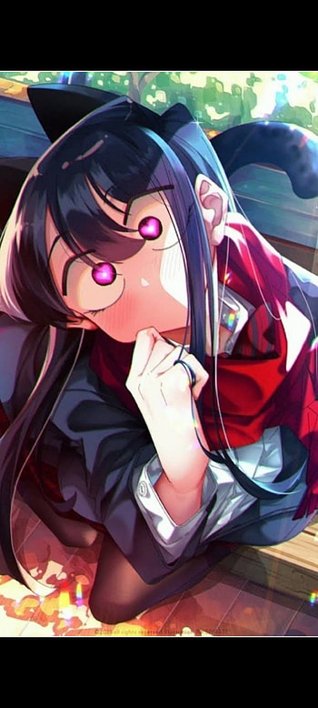 komi san, magenta, pink HD phone wallpaper