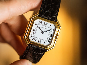 Cartier Ceinture Automatic, Yellow gold, Vintage watch, Original papers HD wallpaper