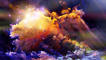 Space, stars, clouds, abstract, nebula, digital artwork HD wallpaper