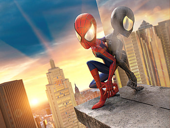 Spider Man Deformed, spiderman, superheroes, artwork, artist, behance HD wallpaper