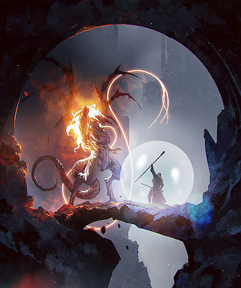 Gandalf, Balrog, Captivating studies, Artistic expression HD phone wallpaper