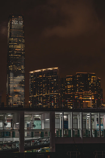 Cities, Skyscraper, Building, Night City, Hong Kong, Hong Kong S.a.r HD phone wallpaper