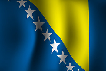 Bosnia and Herzegovina, Flag background, Waving 3D, National independence day HD wallpaper