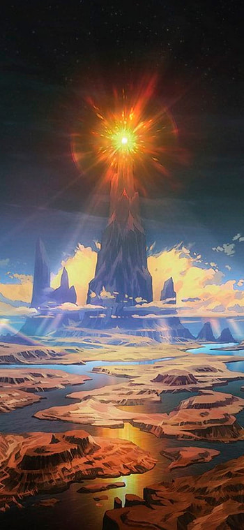 Laurelin, Middle-Earth, Lamp of Arda, Lamps of Arda, Middle Earth HD phone wallpaper