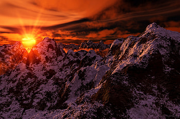 Snow, , Sunrise, Sun HD wallpaper