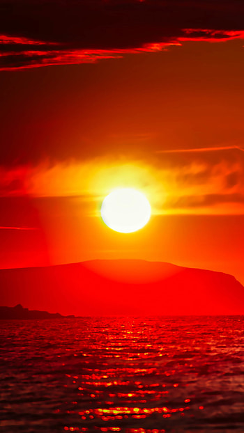Red World, sun, nature HD phone wallpaper