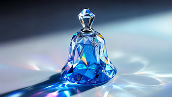 Radiant Blue Bell: A Stunning Ultra, bell, crystal HD wallpaper