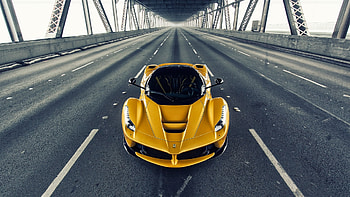 Stunning Ferrari LaFerrari Speedster on Empty Bridge, vehicle, Ferrari LaFerrari HD wallpaper