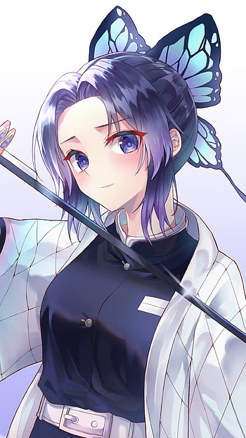 Shinobu: Butterfly Whisper | Butterfly Blade — Shinobu Kocho | Moonlit Shinobu, Shinobu Kochou, Anime, Demon Slayer: Kimetsu no Yaiba HD phone wallpaper