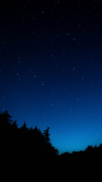 dark, starry sky, nature, night, dark nature HD phone wallpaper