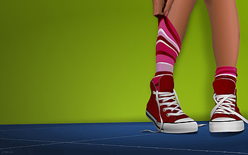 Vector, Legs, Sneakers, Hands, Shoes, Socks HD wallpaper