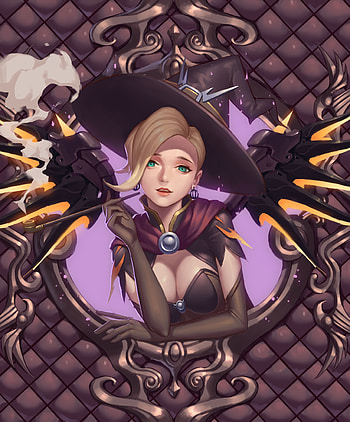 Angel, mercy, beautiful, video game, overwatch, art HD phone wallpaper