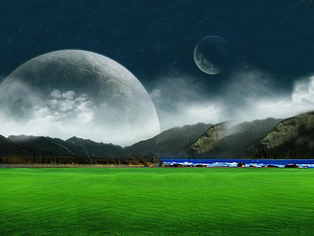 Landscape, Fantasy, Planets HD wallpaper
