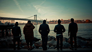 deftones, city, bridge, sunset, sky, clouds HD wallpaper