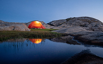 Camping, outdoors, tent, water HD wallpaper