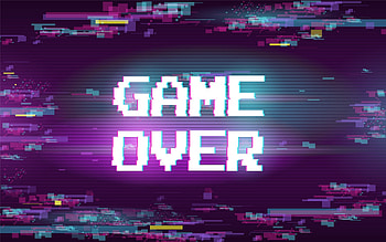 Game Over, High-definition, Crystal clear, Vibrant colors HD wallpaper