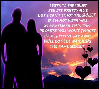 Sunset love, sweet, love, sunset, forever, together HD wallpaper
