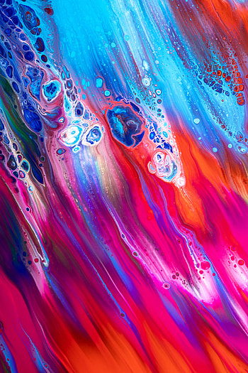 Abstract, Macro, Divorces, Multicolored, Motley, Paint HD phone wallpaper