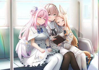 Misono Mika/Kirifuji Nagisa/Yurizono Seia, Misono Mika, kemonomimi HD wallpaper
