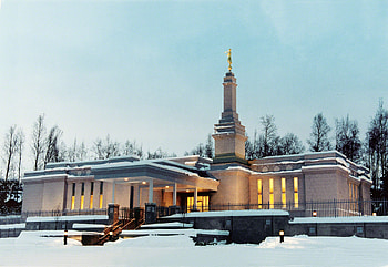 Anchorage Alaska Temple, Evening beauty, Architectural wonders, Sacred grounds HD wallpaper