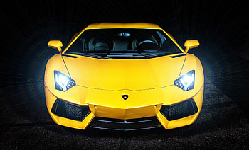 Lamborghini Murciélago, sports car, front HD wallpaper