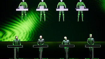 Kraftwerk 50th anniversary, Summer tour announcement, Visual spectacle, Futuristic concert experience HD wallpaper