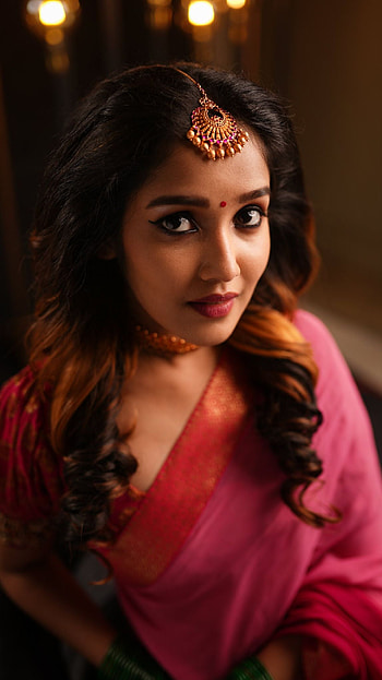 Anikha surendran, malayalam actress, saree beauty HD phone wallpaper