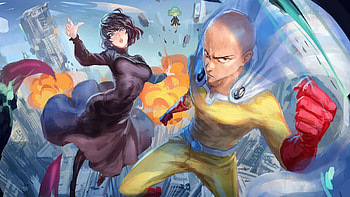 Saitama and Fubuki, One-Punch Man HD wallpaper