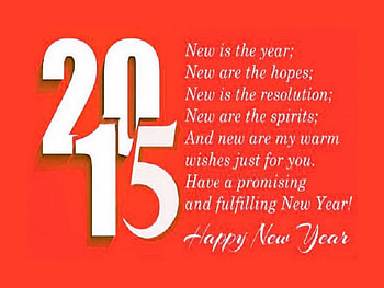 The new year, white, message, 2015, red HD wallpaper
