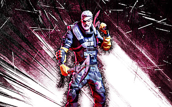 Turk Riptide, grunge art, Fortnite Battle Royale, Fortnite characters, Turk Riptide Skin, purple abstract rays, Fortnite, Turk Riptide Fortnite HD wallpaper