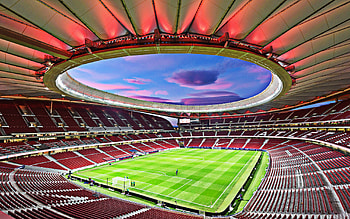Wanda Metropolitano, La Peineta, Madrid stadium, New Spanish football arena HD wallpaper
