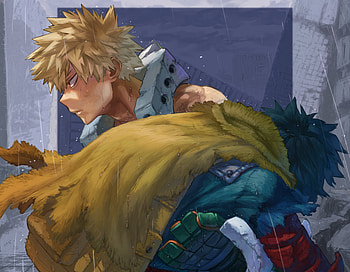 My Hero Academia: Bakugou vs Dark Deku Anime Clash, Anime, My Hero Academia, Katsuki Bakugou, Izuku Midoriya, Dark Deku HD wallpaper