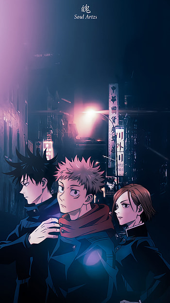 Jujutsu Kaisen, cloud, sky, megumifushiguro, animeboy, jjk, anime, jujutsukaisen, yujiitadori, gojo, anime HD phone wallpaper