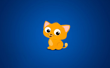 Vector, Cat, Kitty, Kitten, Drawing, , Redhead HD wallpaper