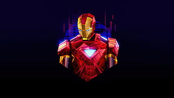 Resolve Iron Man, iron-man, superheroes, artwork, digital-art, minimalism HD wallpaper
