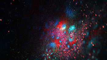 Raw fractals, spots, colorful, dark HD wallpaper